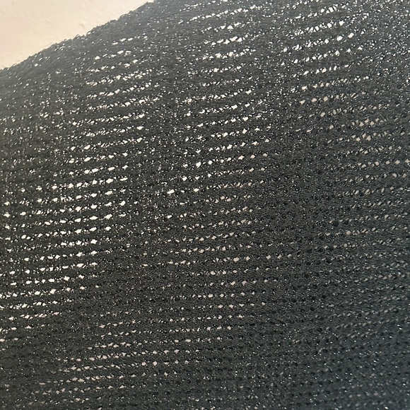 Black Sparkly Knit Short Sleeve Top - Picture 9 of 11